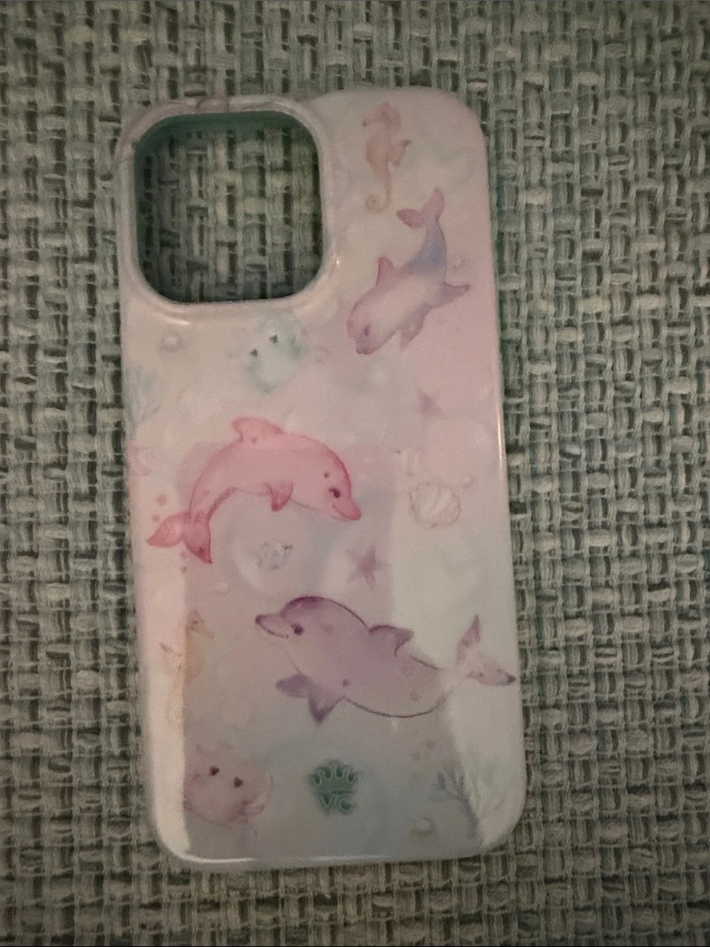 Cute Pastel Dolphin Phone 16 pro max Case - Pink & Purple